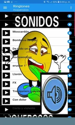 Sonidos Asquerosos android App screenshot 2
